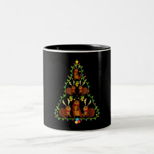 Caneca De Café Em Dois Tons Outros Amantes de Natal Gratuitos de Natal