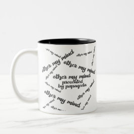 Caneca De Café Em Dois Tons Outros meus pensamentos