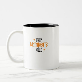 Caneca De Café Em Dois Tons Over Thinker's Club