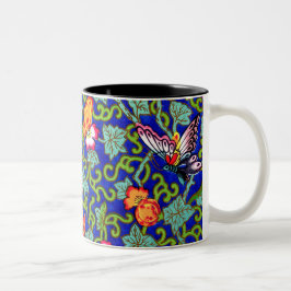 Caneca De Café Em Dois Tons Owen Jones Antique Oriental Butterflies