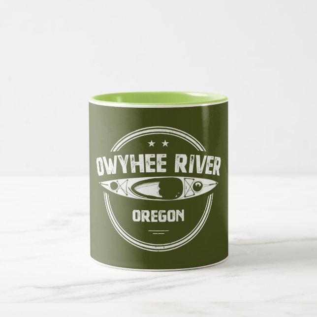 Caneca De Café Em Dois Tons Owyhee River, Oregon (Centro)