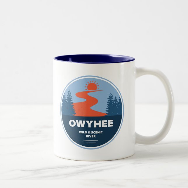 Caneca De Café Em Dois Tons Owyhee Wild E Scenic River (Direita)