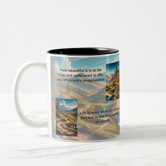 Caneca De Café Em Dois Tons Ozark Pathways (Esquerda)