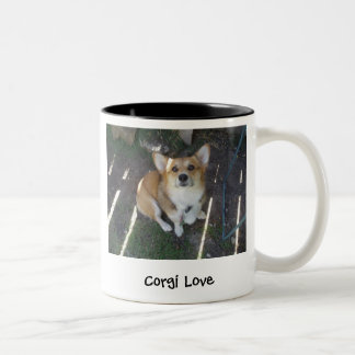 Caneca De Café Em Dois Tons P1010220, amor do Corgi, lovePhotography do Corgi