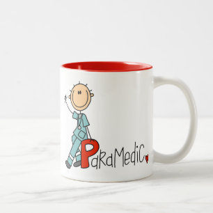 Caneca De Café Em Dois Tons P é para Paramédico