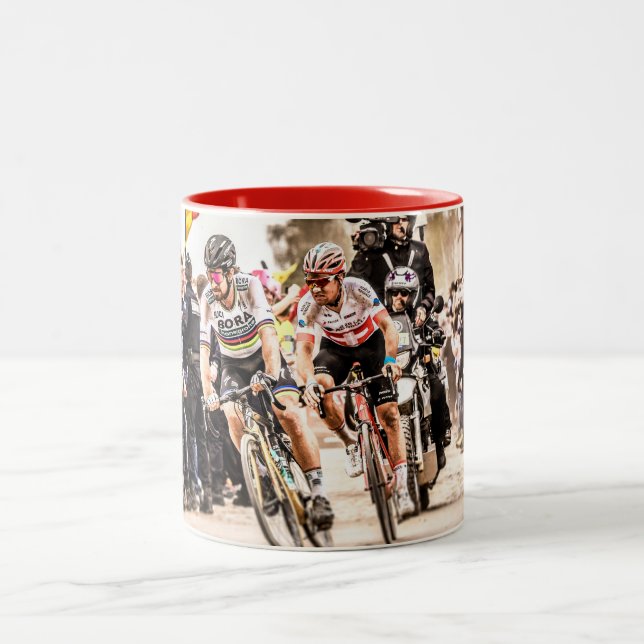 Caneca De Café Em Dois Tons Pacto com o diabo - Paris Roubaix 2018 (Centro)