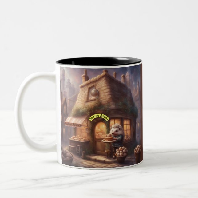 Caneca De Café Em Dois Tons Padaria Beazies Brookstone Square série web (Esquerda)