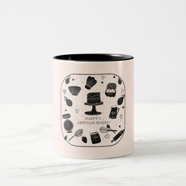 Caneca De Café Em Dois Tons padaria Utensils (Centro)