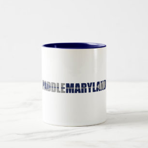 Caneca De Café Em Dois Tons Paddle Maryland Kayaking