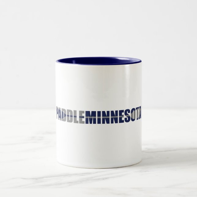 Caneca De Café Em Dois Tons Paddle Minnesota Kayaking (Centro)