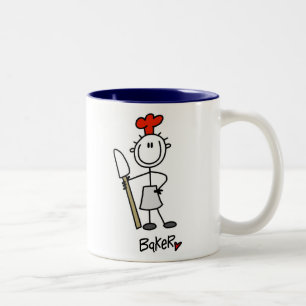 Caneca De Café Em Dois Tons Padeiro com Espátula