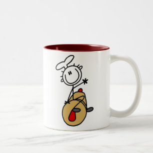 Caneca De Café Em Dois Tons Padeiro com rolo de massa