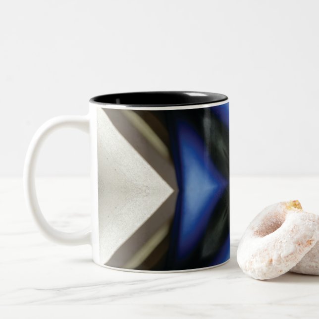 Caneca De Café Em Dois Tons Padrão 103.ai (Com Donut)