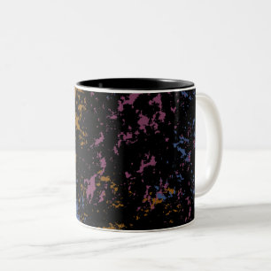 Caneca De Café Em Dois Tons Padrão abstrato sem par
