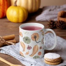 Padrão Colorido de Pumpkin de Aquarela | Autumn Vi