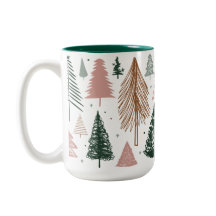 Padrão de Árvore de Natal Boho Doodle