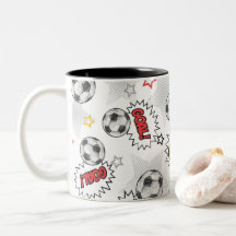 Padrão de Gol de Futebol de Quadrinhos – Esportes 