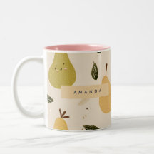 Padrão de pera branca personalizado