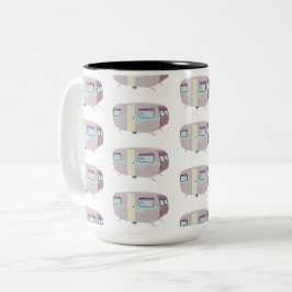 Caneca De Café Em Dois Tons Padrão de Trailer