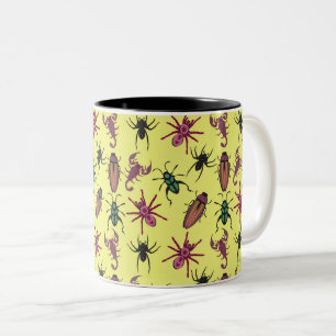 Caneca De Café Em Dois Tons Padrão de Verão