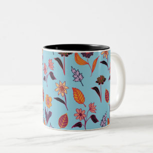 Caneca De Café Em Dois Tons Padrão do namorados