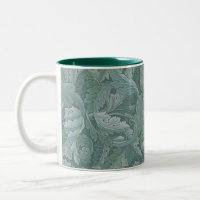 Padrão Folha de Acanto Azul Teal de William Morris