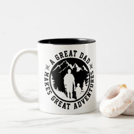 Caneca De Café Em Dois Tons Padre & Son Adventure | DIA DE OS PAIS | Branco