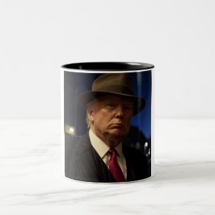 Caneca De Café Em Dois Tons padrinho da América Don J. Trump