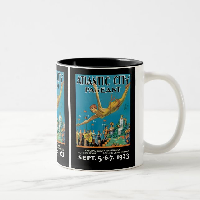 Caneca De Café Em Dois Tons Pageant de Atlantic City (Direita)