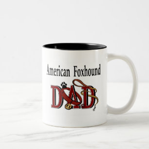 Caneca De Café Em Dois Tons Pai americano Foxhound Mug