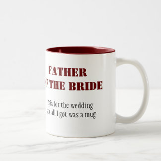 Caneca De Café Em Dois Tons Pai da noiva