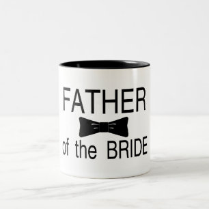 Caneca De Café Em Dois Tons Pai da noiva Bowtie