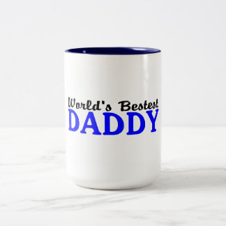 Caneca De Café Em Dois Tons Pai de Bestest dos mundos