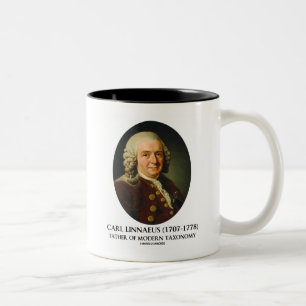 Caneca De Café Em Dois Tons Pai de Carl Linnaeus da taxonomia moderna