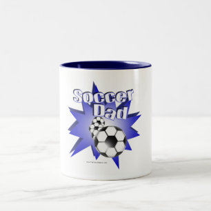 Caneca De Café Em Dois Tons Pai de futebol