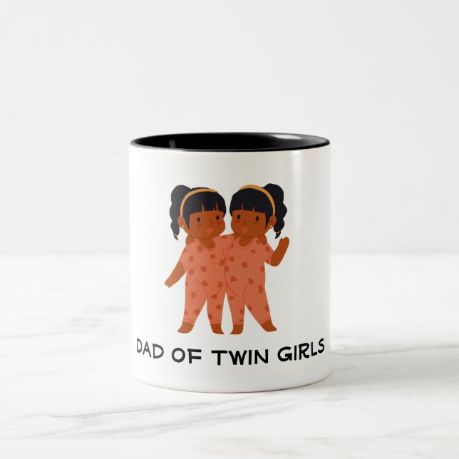 Caneca De Café Em Dois Tons Pai de Gêmeas (Centro)
