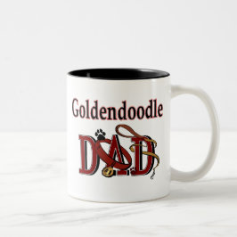 Caneca De Café Em Dois Tons Pai de Goldendoodle