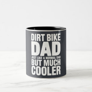 Caneca De Café Em Dois Tons Pai de Moto de Terra Engraçado Humor Geladeira Mot