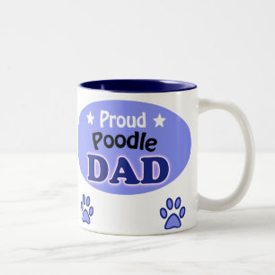 Caneca De Café Em Dois Tons Pai de Poodle Ortoso