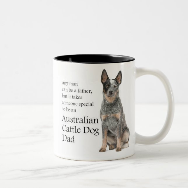 Caneca De Café Em Dois Tons Pai de porco australiano (Direita)