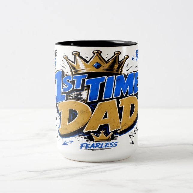 Caneca De Café Em Dois Tons Pai de Primeira Viagem (Centro)