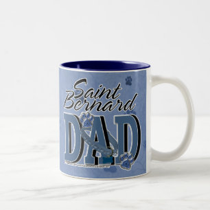 Caneca De Café Em Dois Tons PAI de St Bernard