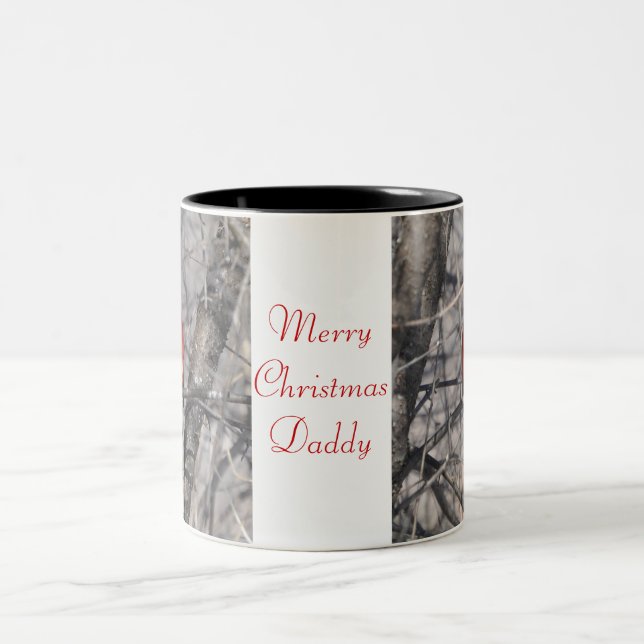 Caneca De Café Em Dois Tons Pai do Feliz Natal (Centro)