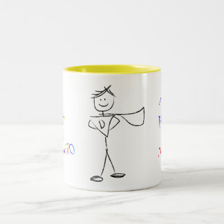 Caneca De Café Em Dois Tons Pai do herói