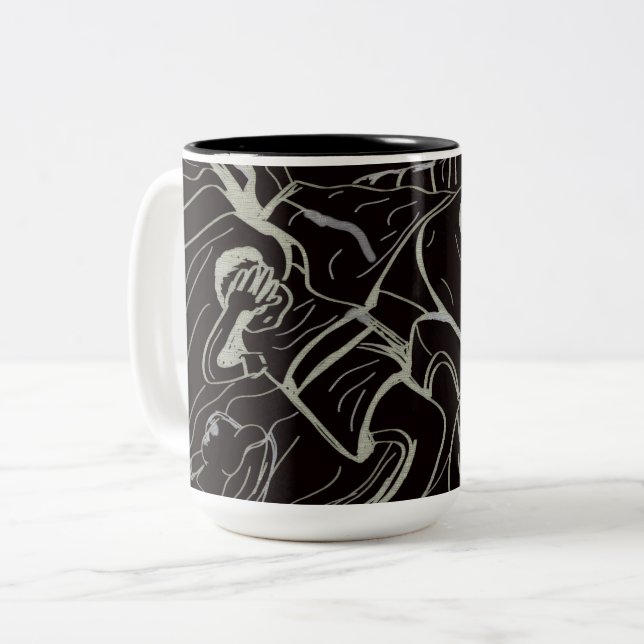 Caneca De Café Em Dois Tons Pai e Filho  (Frente Esquerda)