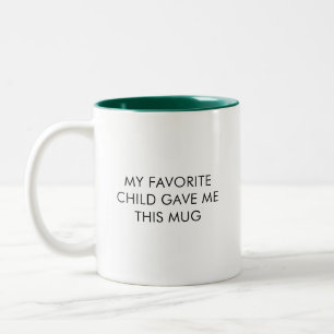 Caneca De Café Em Dois Tons Pai Engraçado Meu Café Filho Favorito