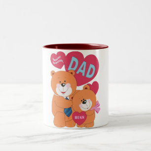 Caneca De Café Em Dois Tons Pai especial Beary