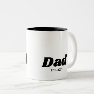 Caneca De Café Em Dois Tons Pai Estabeleceu a Tipografia Moderna