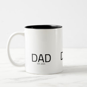 Caneca De Café Em Dois Tons Pai Estabeleceu Novo Presente de Pai