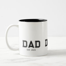 Caneca De Café Em Dois Tons Pai Estabeleceu Novo Presente de Pai
